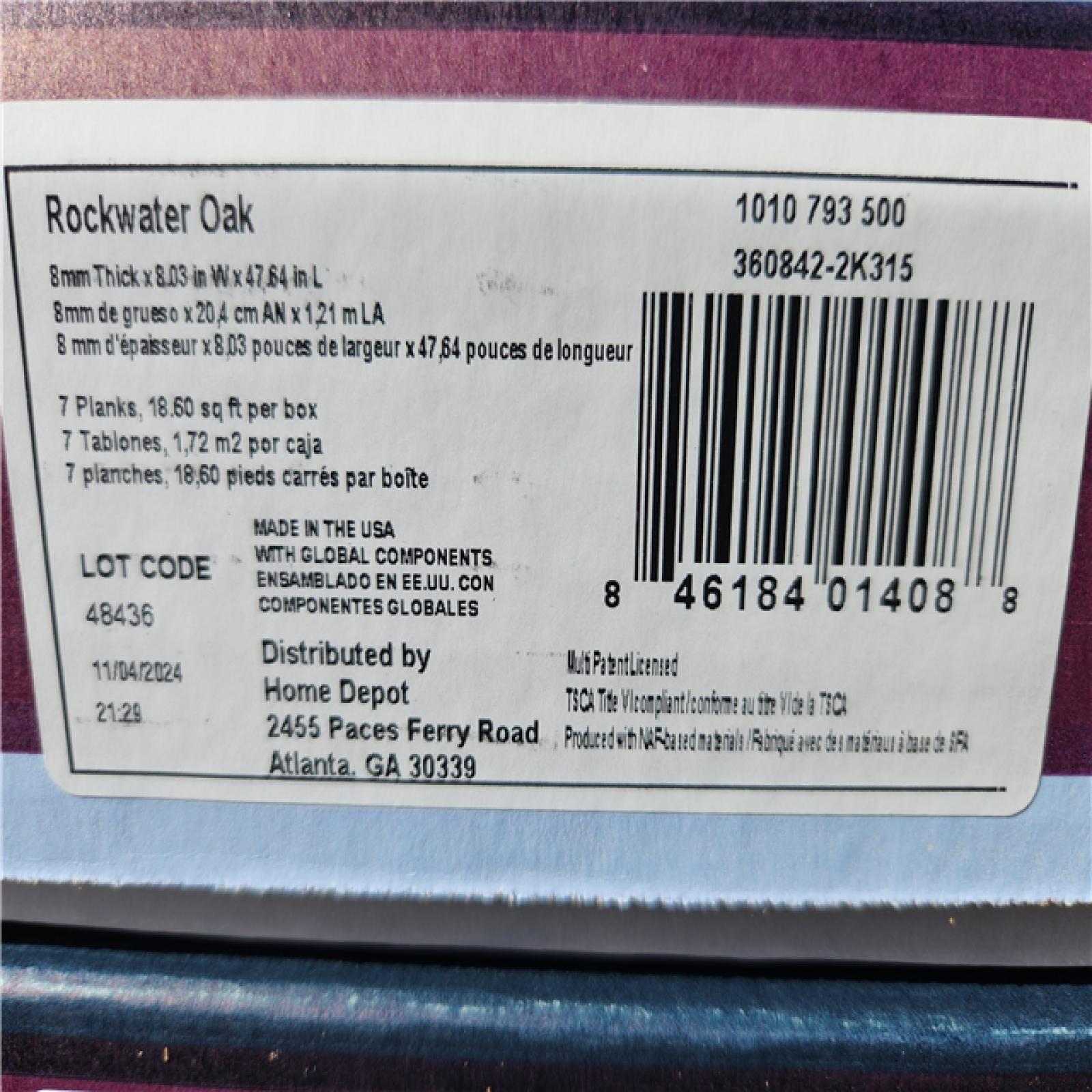 Phoenix Location Home Decorators Collection Rockwater Oak 10mm T X 8 in W Waterproof Laminate Flooring (5585 sq. ft. 30 case)