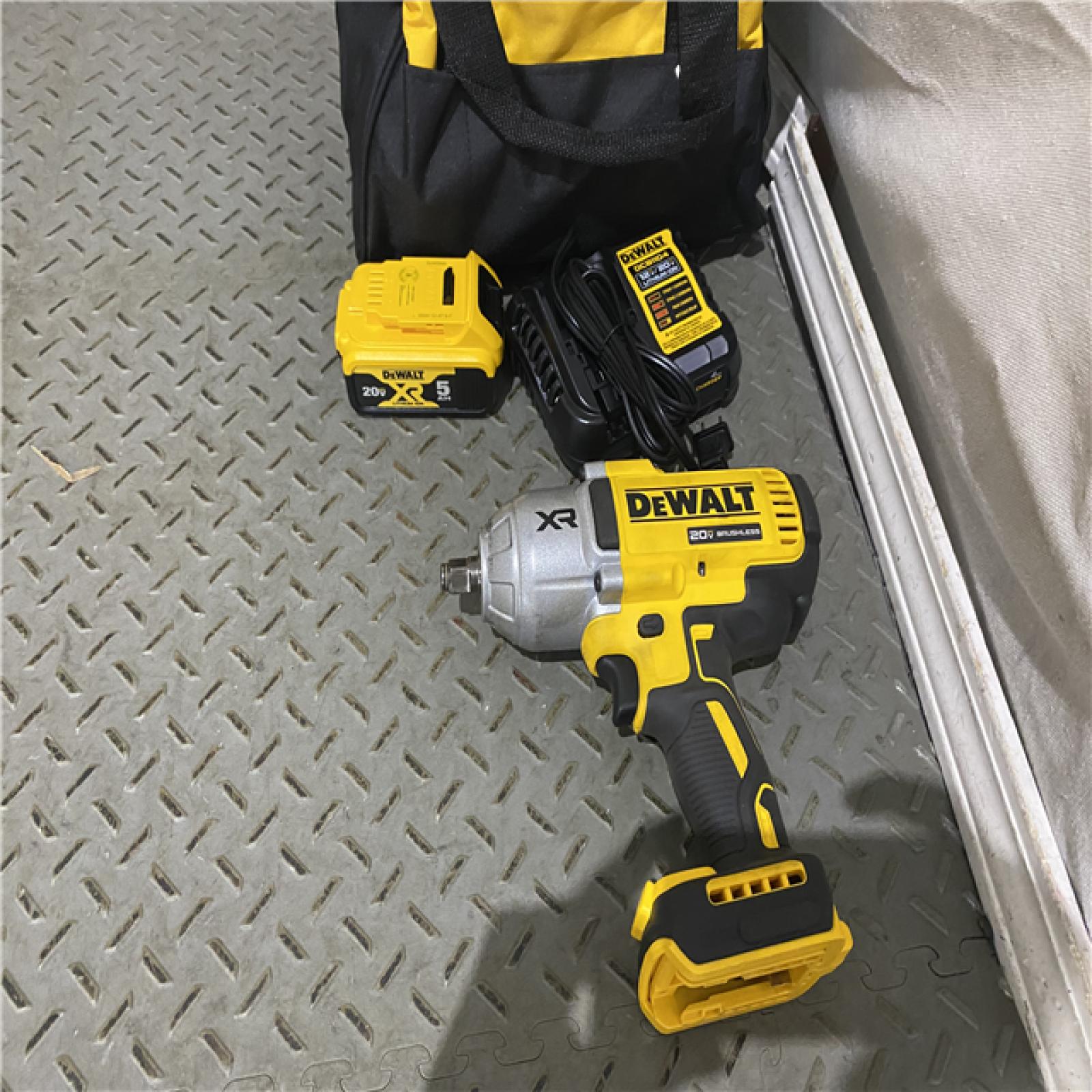 Houston location AS-IS DEWALT 20V MAX* XR 1/2  High Torque Impact Wrench with Hog Ring Anvil