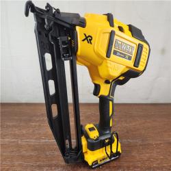 AS-IS DeWalt 20V MAX XR Brushless Cordless 16 Gauge Angled Finish Nailer Kit