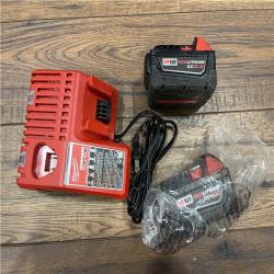 AS-IS Milwaukee M18 18-Volt Lithium-Ion XC Starter Kit with Two 5.0Ah Batteries / Charger (48-59-1852B)