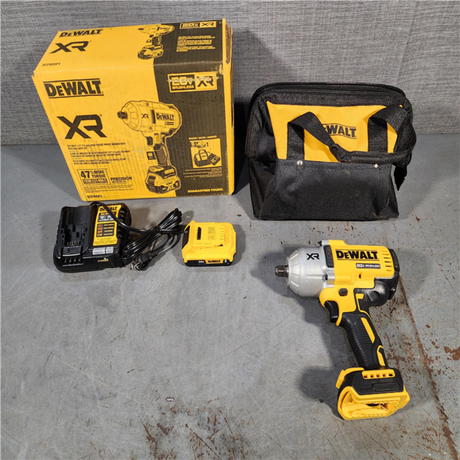 HOUSTON LOCATION - AS-IS DEWALT 20V MAX* XR 1/2  High Torque Impact Wrench with Hog Ring Anvil