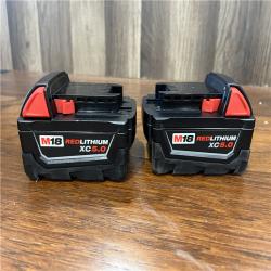 AS-IS Milwaukee 18v Battery pack 5.0ah 2pack