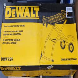 AS-IS DEWALT 32-1/2 in. x 60 in. Rolling Miter Saw Stand with 300 lbs. Capacity