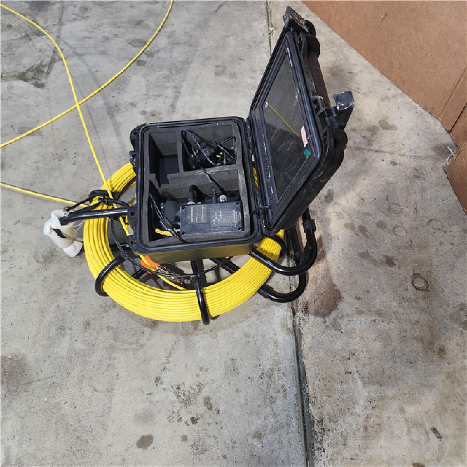 Houston location AS-IS VEVOR Sewer Camera 100ft/30m  9 in Color LCD Monitor Pipeline Inspection Camera with DVR Function Waterproof IP68 Pipe Camera