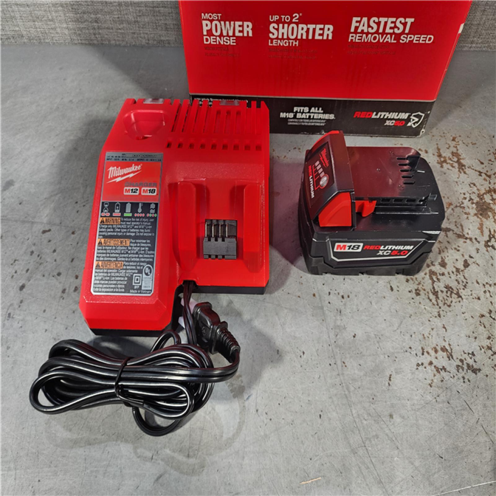 HOUSTON LOCATION - AS-IS (APPEARS LIKE NEW) Milwaukee M18 1/2 in. Cordless Brushless High Torque Impact Wrench Kit (Battery & Charger) (NO TOOL BAG)