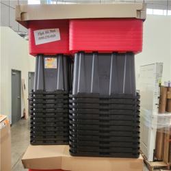 Phoenix Location HDX 27 Gal. Tough Storage Tote in Black and Red (70 Tubs)