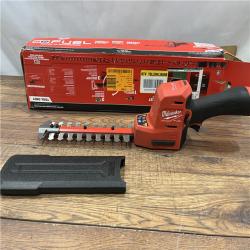 AS IS Milwaukee M12 FUEL 8 in. 12V Lithium-Ion Brushless Cordless Battery Hedge Trimmer (Tool-Only)