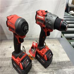 AS-IS MILWAUKEE M18 FUEL 18V Lithium-Ion Brushless Cordless Hammer Drill and Impact Driver Combo Kit (2-Tool) with 2 Batteries