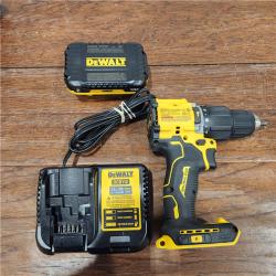 AS-IS ATOMIC 20-Volt Lithium-Ion Cordless 1/2 in. Compact Hammer Drill with 3.0Ah Battery, Charger and Bag