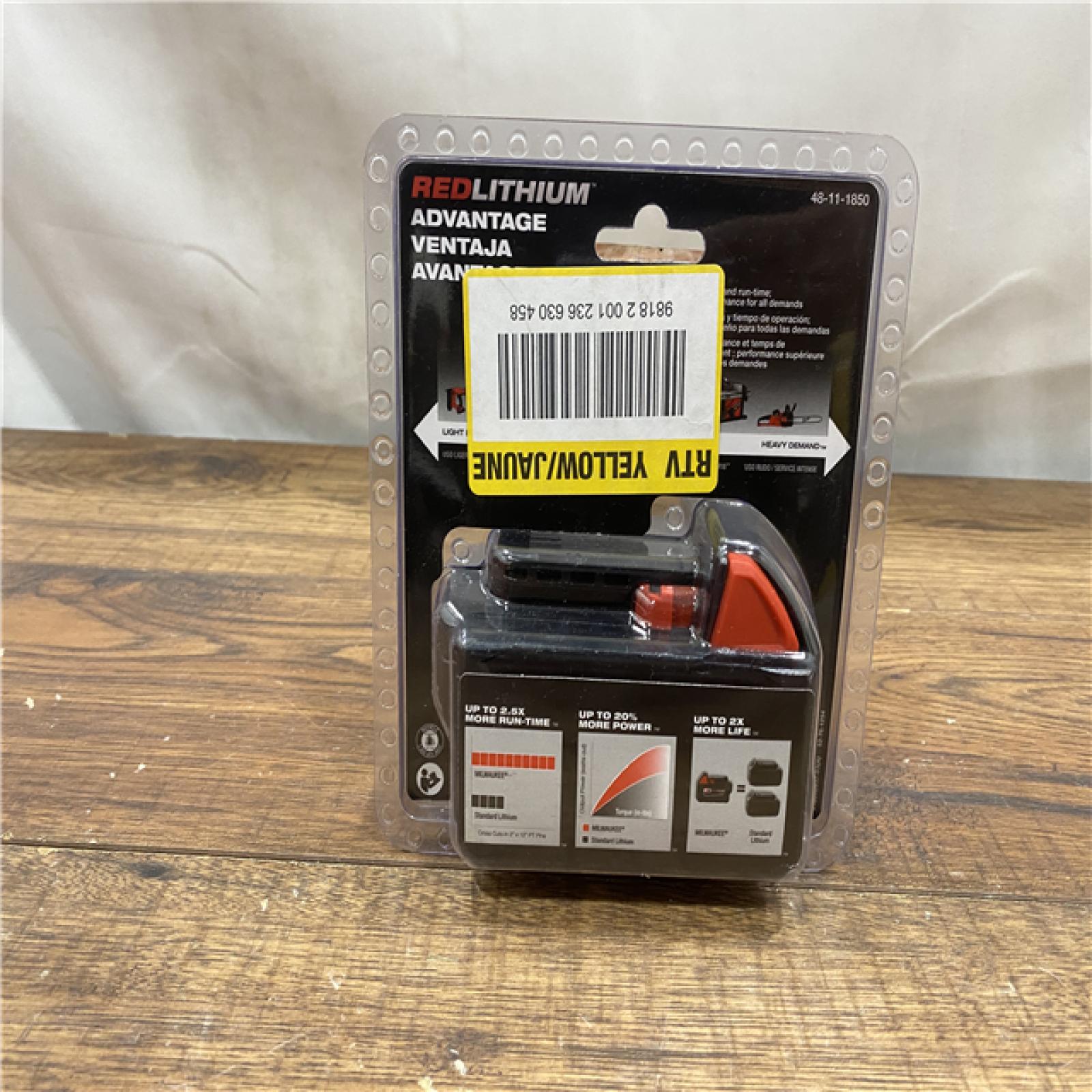 NEW  Milwaukee 48-11-1850R M18 18V REDLITHIUM XC5.0 Oil Resistant Battery