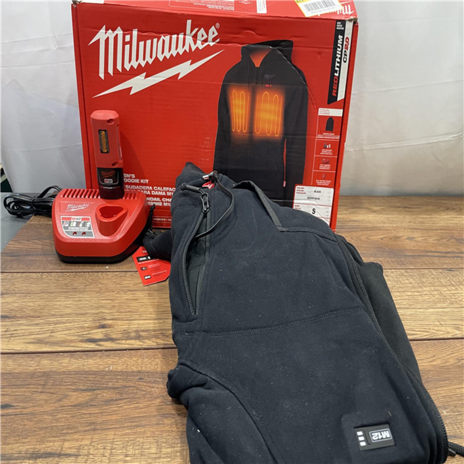 AS-IS Milwaukee 336B-21S 12V Women S Heated Hoodie Kit Black (Small)