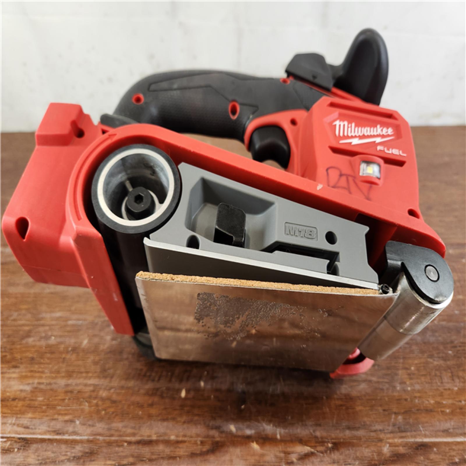 AS-IS Milwaukee M18 FUEL 18-Volt Lithium-Ion Brushless Cordless Belt Sander (Tool-Only)