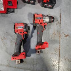 HOUSTON LOCATION - AS-IS Milwaukee M18 FUEL 18V Lithium-Ion Brushless Cordless Hammer Drill and Impact Driver Combo Kit (2-Tool) with 2 Batteries