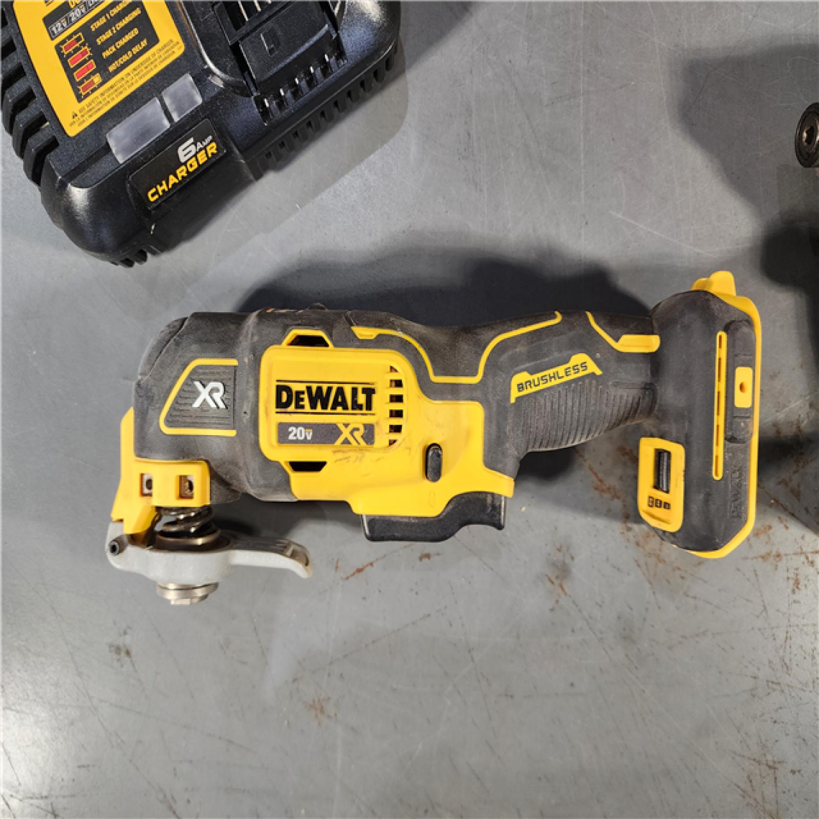 HOUSTON LOCATION - AS-IS DEWALT 20-Volt Lithium-Ion Cordless 3-Tool Combo Kit with FLEXVOLT 9 Ah and 20V 6 Ah Batteries and Charger