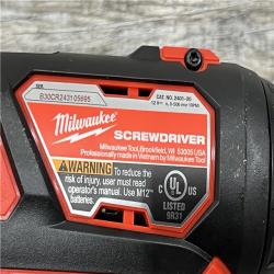 AS-IS Milwaukee M12 Brushed Cordless 3/8 in. Ratchet and Screwdriver (2-Tool) Combo Kit