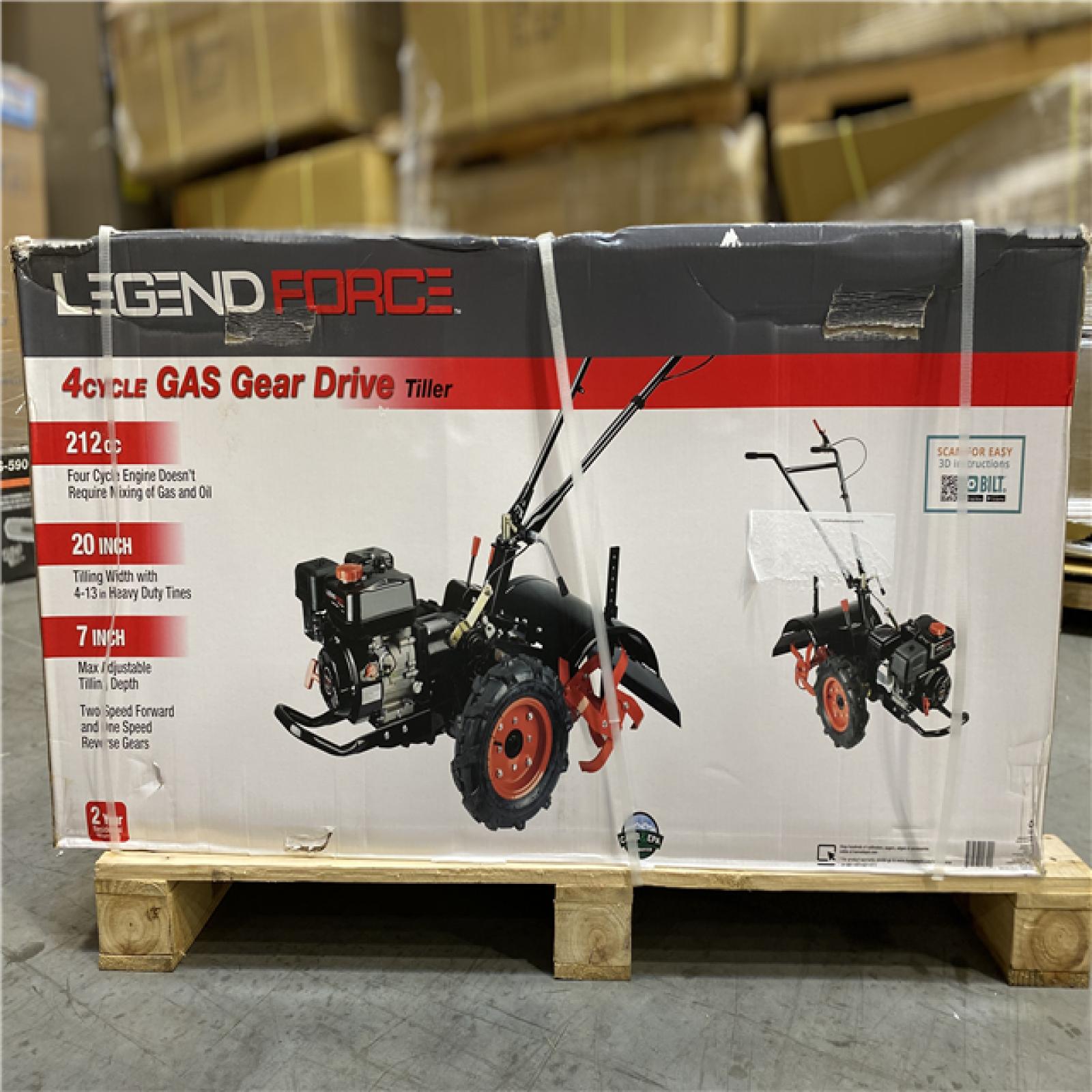 DALLAS LOCATION NEW! - Legend Force 20 in. 212 cc Gas Rear Tine Tiller 7IN MAX DEPTH