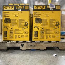 DALLAS LOCATION - NEW! DEWALT 6 Gal. 18-Gauge Brad Nailer and Heavy-Duty Pancake Electric Air Compressor Combo Kit PALLET -(4 UNITS)