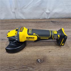 AS-IS 20V MAX Cordless Brushless 4.5 - 5 in. Paddle Switch Angle Grinder with FLEXVOLT ADVANTAGE (Tool Only)