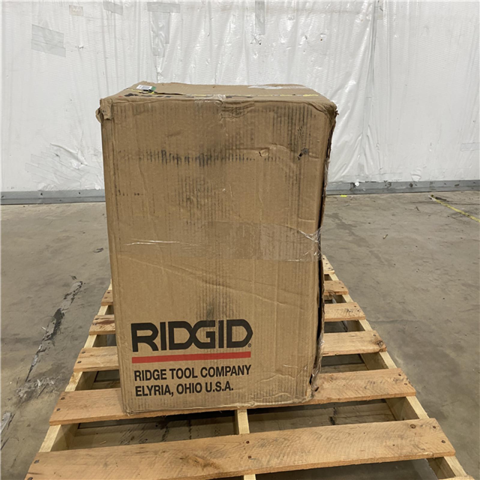 Houston Location - AS-IS Ridgid K 400 Drain Cleaning Snake Auger Machine C 45 IW 1/2 in. 75ft. Cable inside Drum plus 4 Piece Tool Set and Gloves