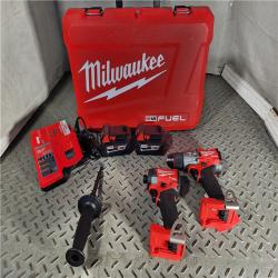 HOUSTON LOCATION - AS-IS (APPEARS LIKE NEW) M18 FUEL 18V Lithium-Ion Brushless Cordless Hammer Drill and Impact Driver Combo Kit (2-Tool) with 2 Batteries