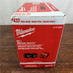 NEW! Milwaukee M18 18-Volt Lithium-Ion High Output Starter Kit with Two 6.0 Ah Battery and Charger