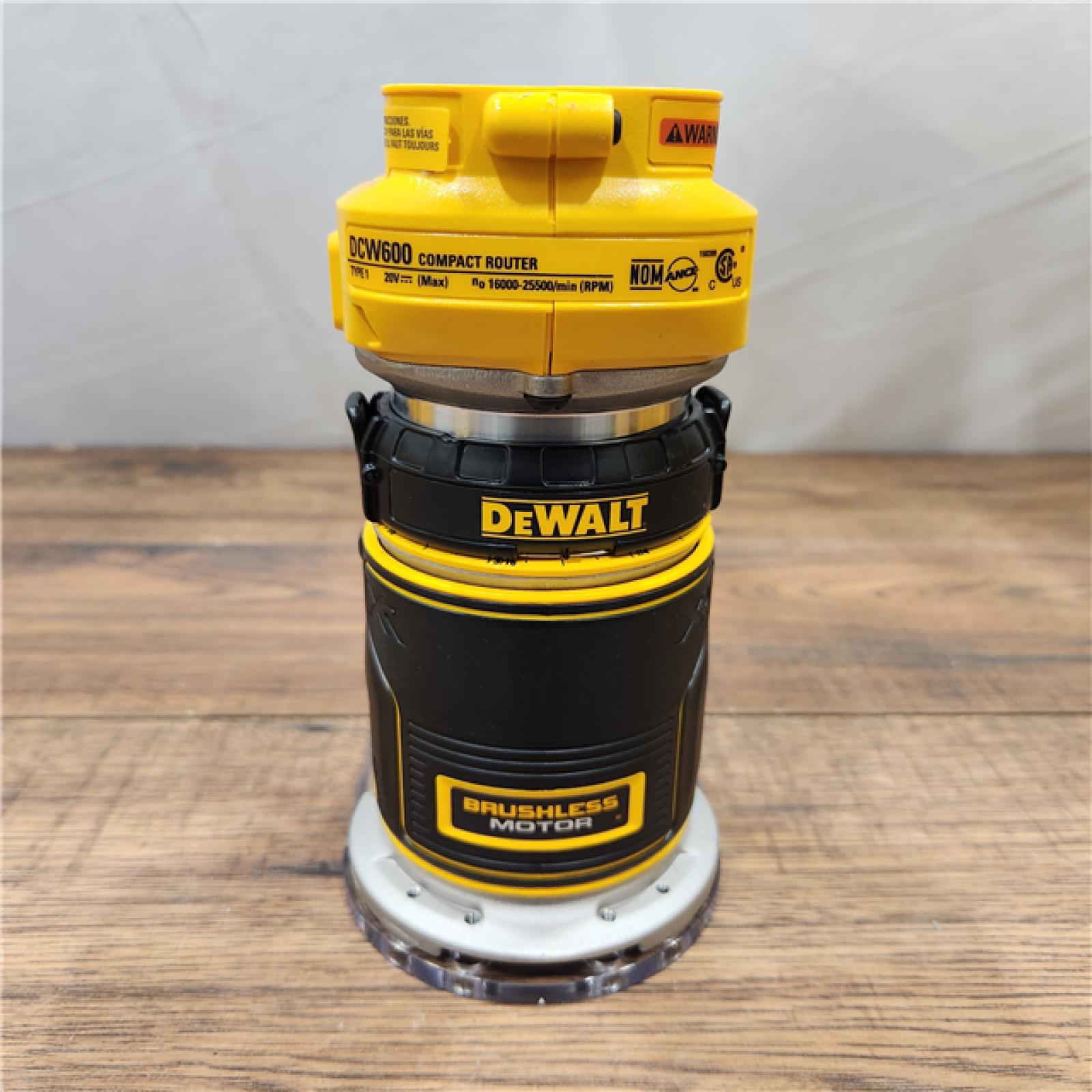 AS-IS Dewalt 20V MAX XR Brushless Cordless Compact Router (Tool Only)