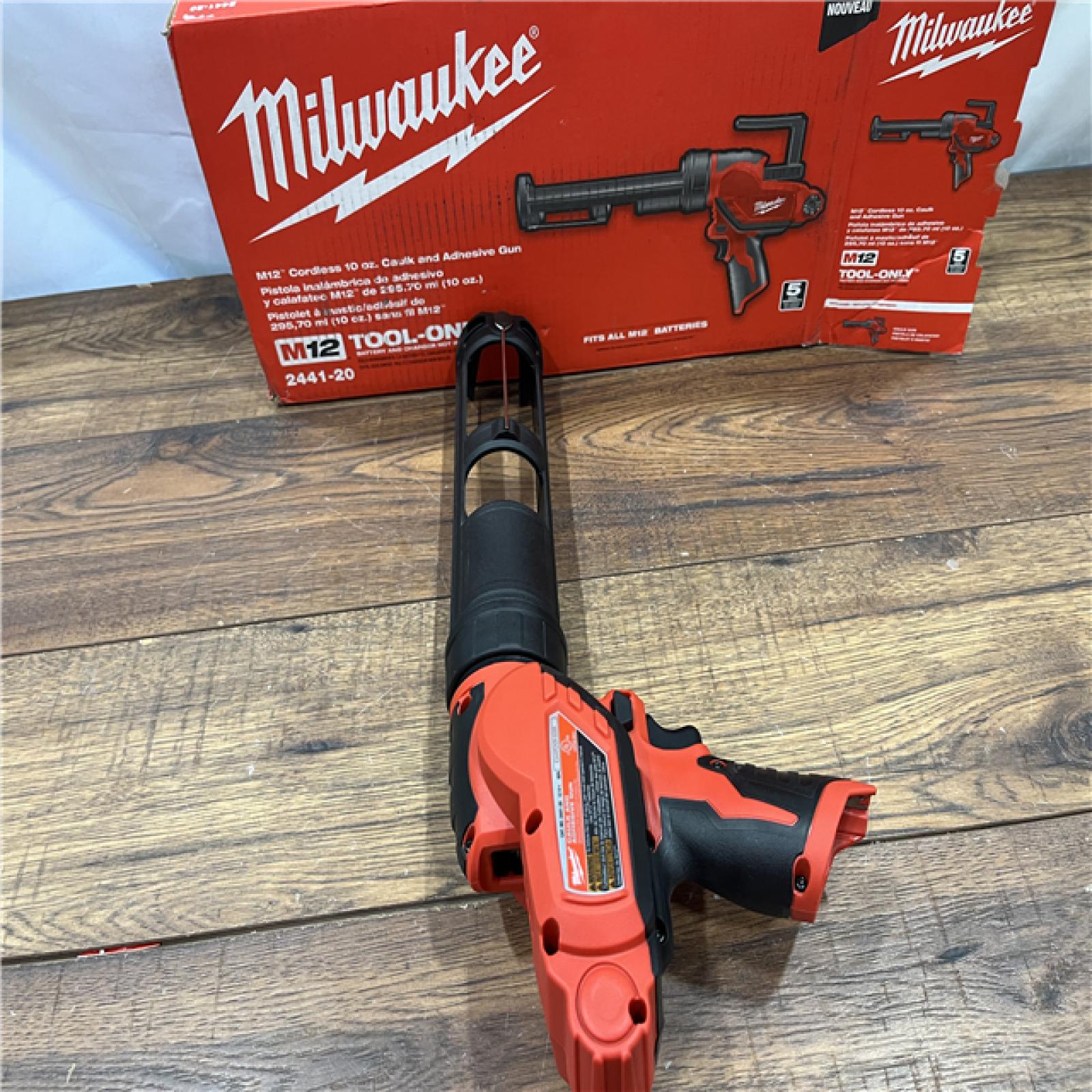 Milwaukee 2441-20 M12 12V Cordless 10oz Caulk and  (Tool Only)