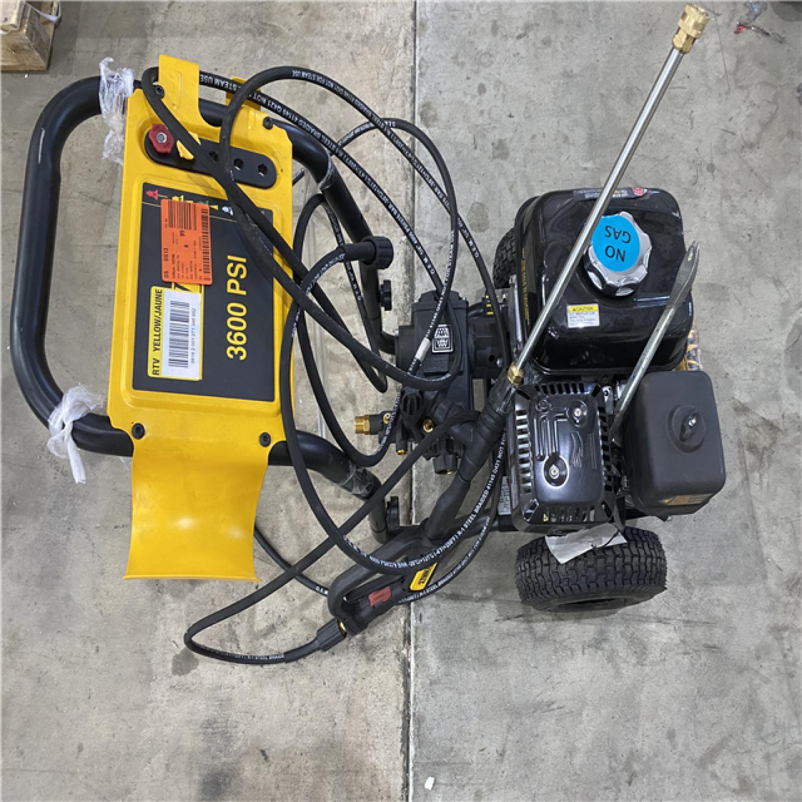 Houston location AS-IS DEWALT PSI 2.5 GPM Gas Cold Water Professional Pressure Washer with HONDA GX200 Engine