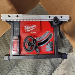 HOUSTON LOCATION - AS-IS Milwaukee M18 FUEL ONE-KEY 18- Volt Lithium-Ion Brushless Cordless 8-1/4 in. Table Saw Kit W/(1) 12.0Ah Battery & Rapid Charger