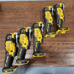 NEW DEWALT 20-Volt MAX XR Cordless 3-speed Brushless Oscillating Multi Tool DCS356B (5 UNIT)