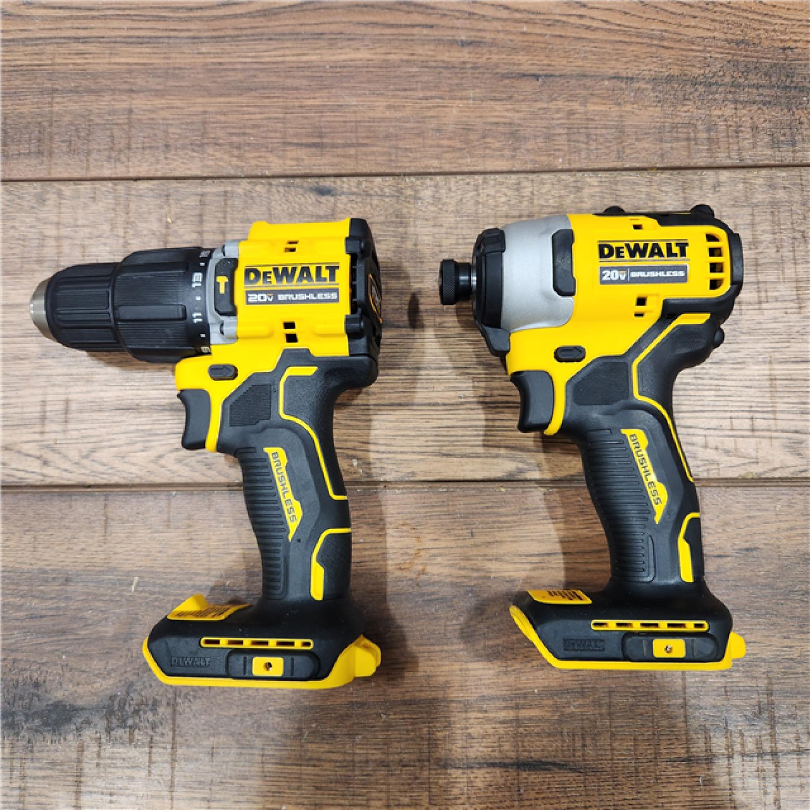 AS-IS DeWalt 20V MAX Atomic 20 V Cordless Brushless 2 Tool Combo Kit