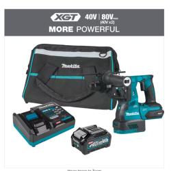 LIKE NEW! - Makita 40V Max XGT Brushless Cordless 1-1/8 in. Rotary Hammer Kit, AFT, AWS Capable (4.0Ah)