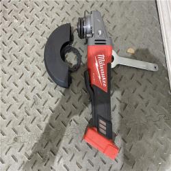 Houston location AS-IS Milwaukee 2880-20 M18 FUEL 18-Volt Lithium-Ion Brushless Cordless 4-1/2 in./5 in. Grinder W/Paddle Switch (Tool-Only)