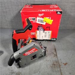 HOUSTON LOCATION - AS-IS (APPEARS LIKE NEW) Milwaukee M18 FUEL 18V Lithium-Ion Cordless Brushless 6-1/2 in. Plunge Cut Track Saw (Tool-Only)