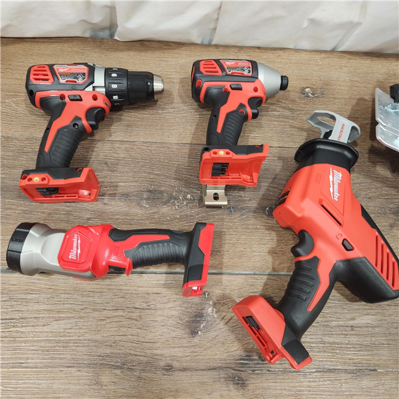 AS-IS M18 18V Lithium-Ion Cordless Combo Kit (5-Tool) with (1) 3.0Ah and (1) 1.5Ah Battery, (1) Charger, (1) Tool Bag