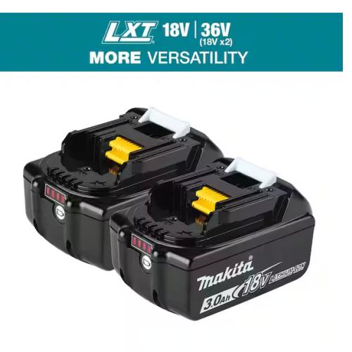 NEW! - Makita 18V LXT Lithium-Ion High Capacity Battery Pack 3.0Ah with Fuel Gauge (2-Pack)