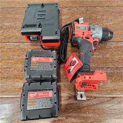 AS-IS Milwaukee M18 FUEL 18V Lithium-Ion Brushless Cordless 1/2 in. Hammer Drill Driver Kit