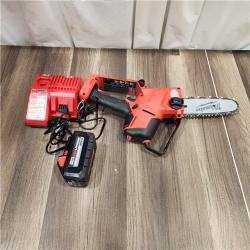 AS IS MILWAUKEE M18 FUEL 8 in. 18V Lithium-Ion Brushless HATCHET Pruning Saw Kit with 6Ah High Output Battery and Charger