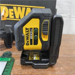 AS-IS DeWalt DCLE34021 18v XR Cordless Cross Line Self Levelling Green Laser Level