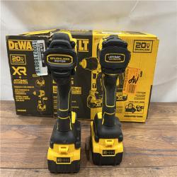 AS IS DEWALT 20V MAX XR Hammer Drill and ATOMIC Impact Driver 2 Tool Cordless Combo Kit with (2) 4.0Ah Batteries, Charger, and Bag