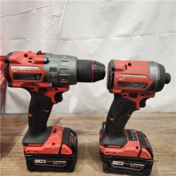 AS-IS Milwaukee M18 FUEL 18V Lithium-Ion Brushless Cordless Hammer Drill and Impact Driver Combo Kit (2-Tool) with 2 Batteries