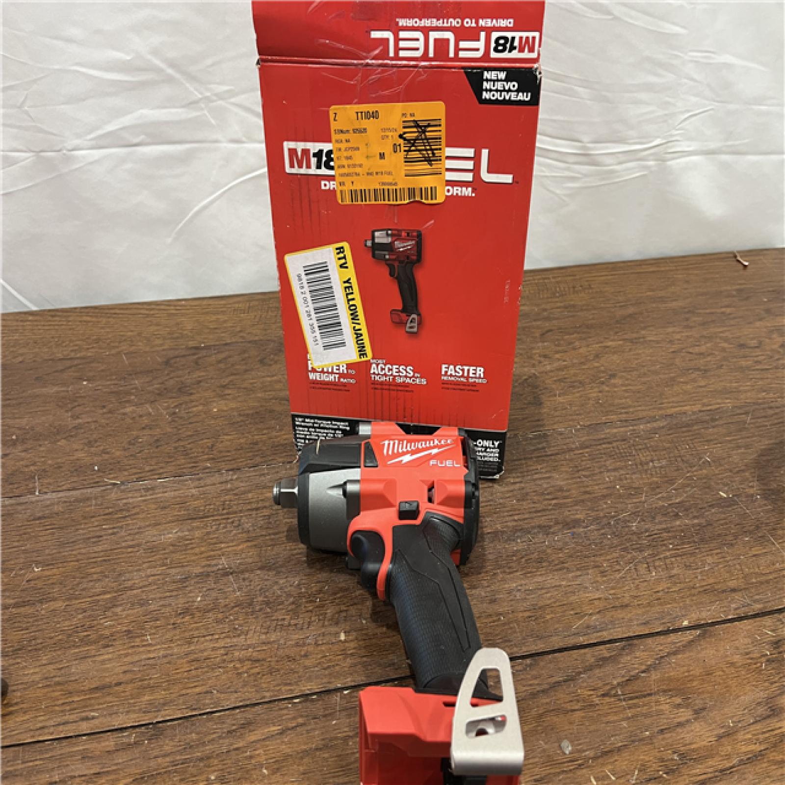 AS-ISMilwaukee M18 18V Fuel 1/2  Mid-Torque Impact Wrench Cordless Lithium-Ion Brushless with Friction Ring 2962-20