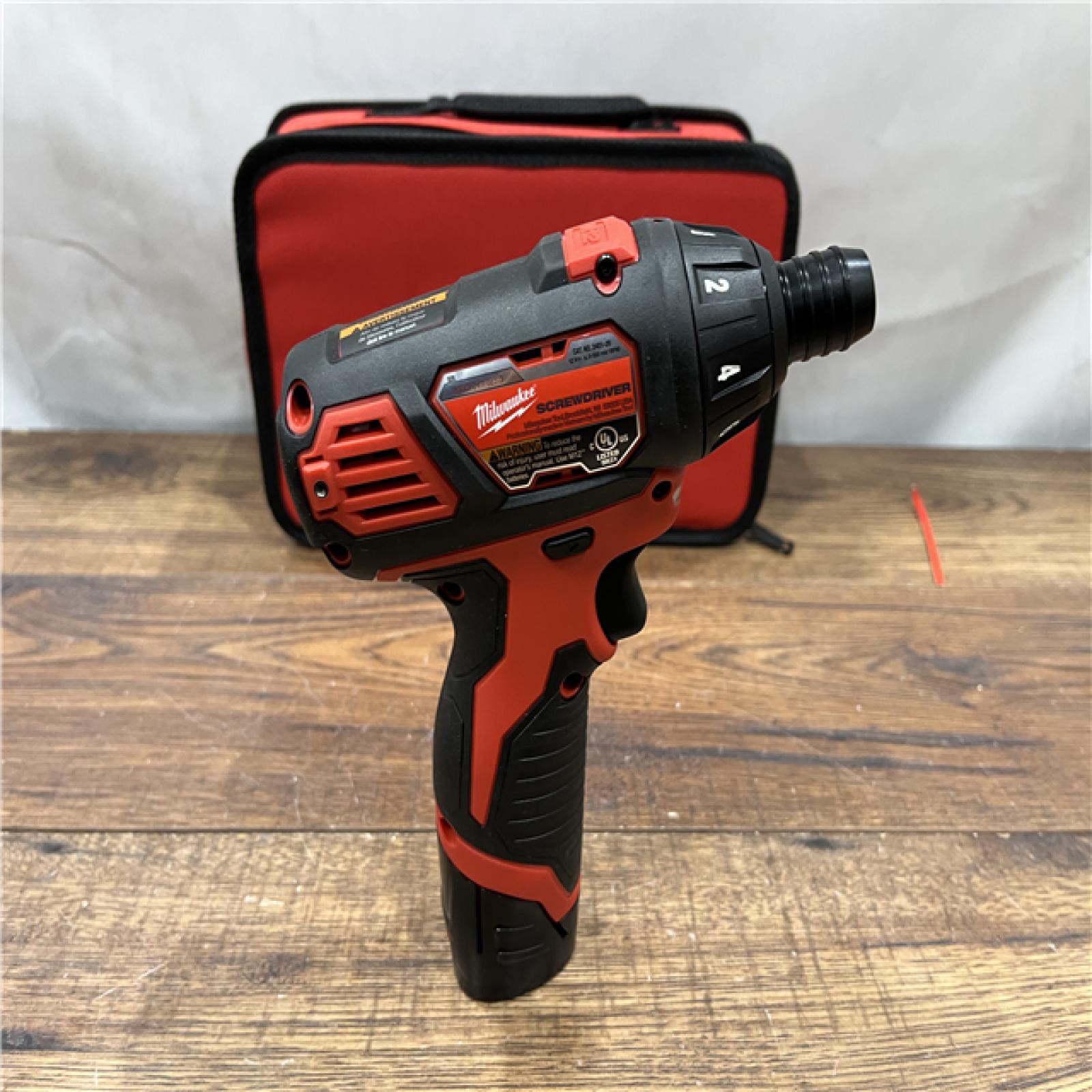 AS IS Milwaukee 2401-22 - M12 12V Cordless Screwdriver Kit