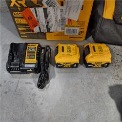 HOUSTON LOCATION - AS-IS DEWALT 20V MAX XR Hammer Drill and ATOMIC Impact Driver 2 Tool Cordless Combo Kit with (2) 4.0Ah Batteries, Charger, and Bag