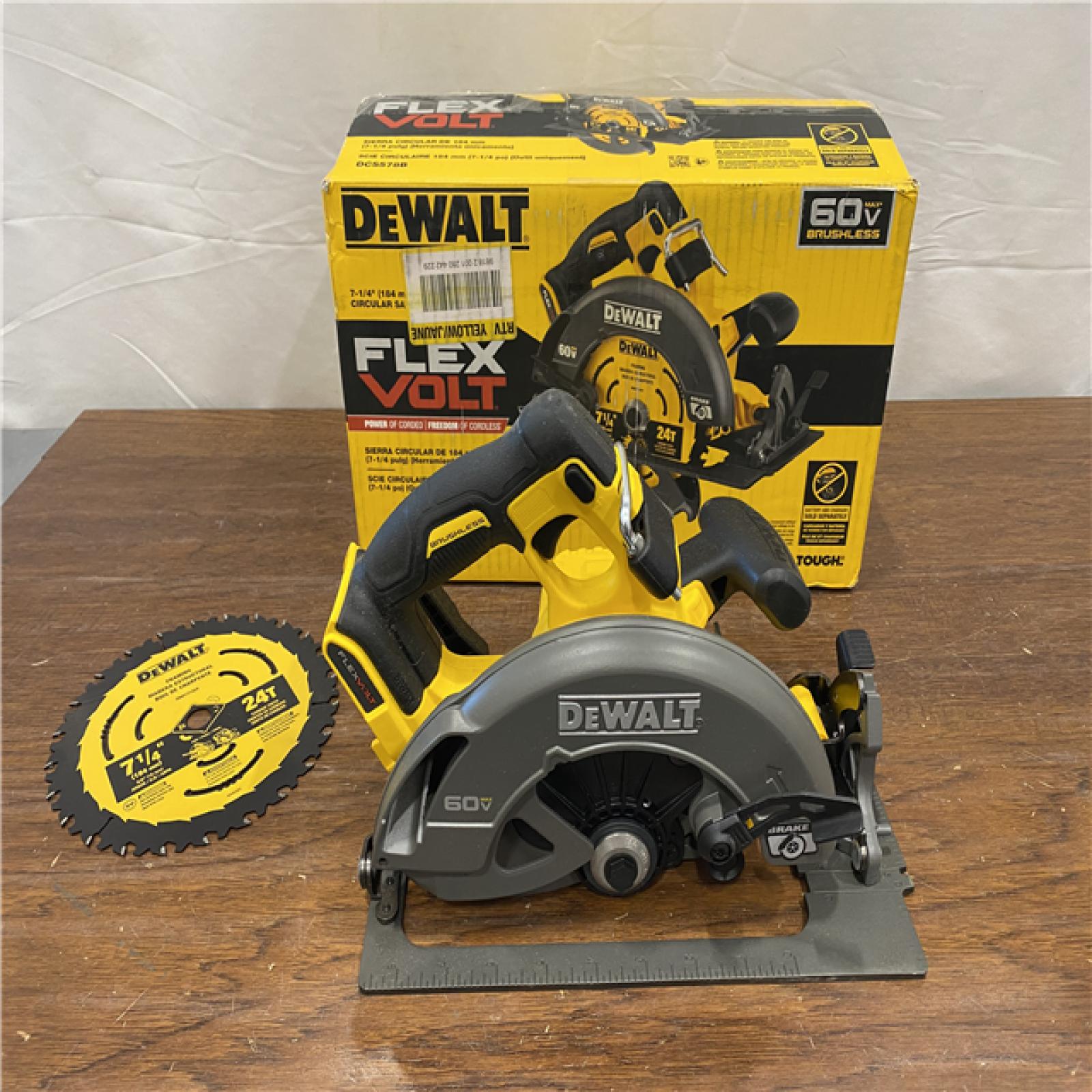 AS-IS DeWALT Flexvolt Max 7-1/4  60V Brushless Circular Saw DCS578B