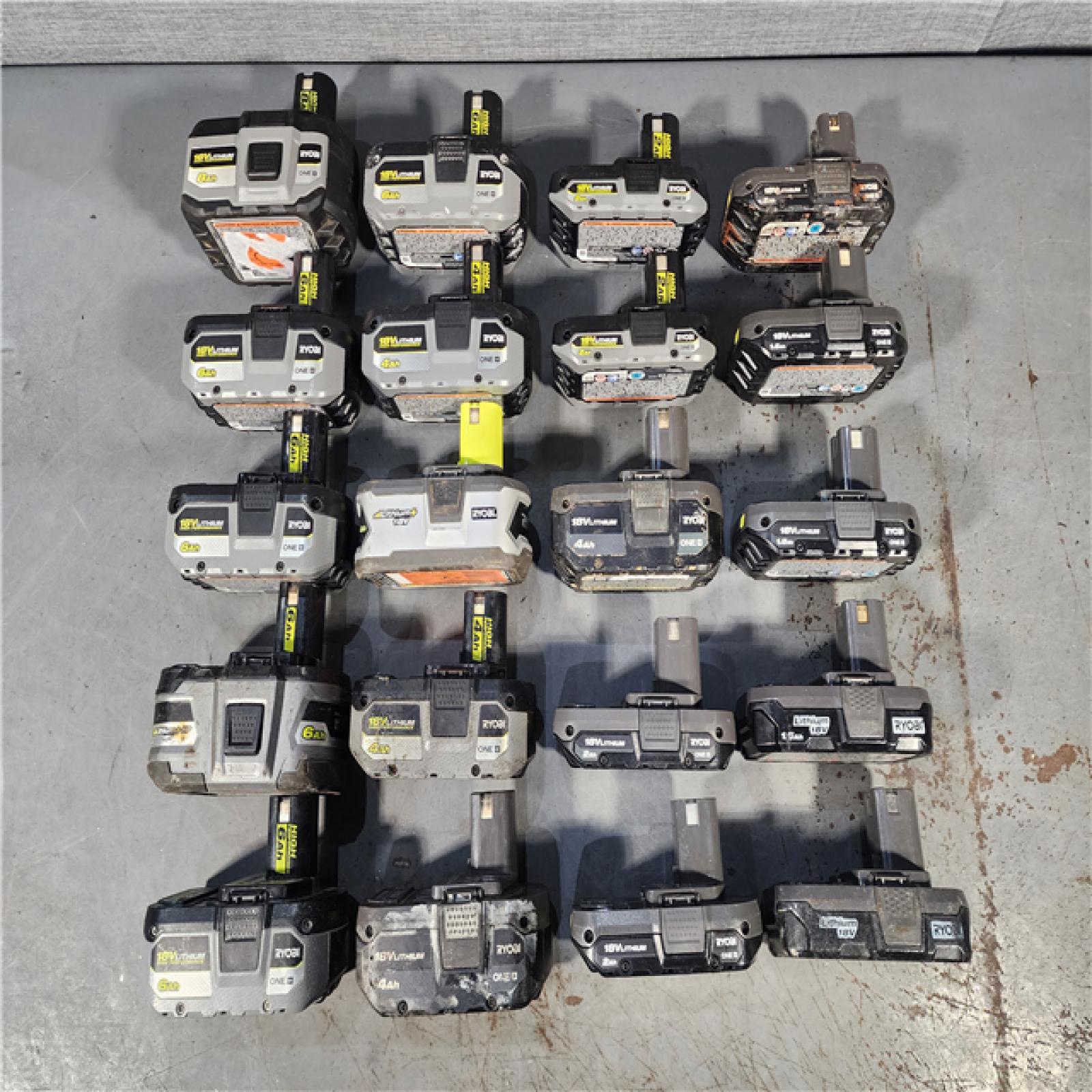 HOUSTON LOCATION - AS-IS RYOBI BATTERY PACK QTY - 20