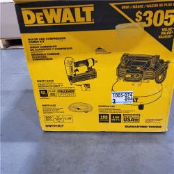 AS-IS 6 Gal. 18-Gauge Brad Nailer and Heavy-Duty Pancake Electric Air Compressor Combo Kit