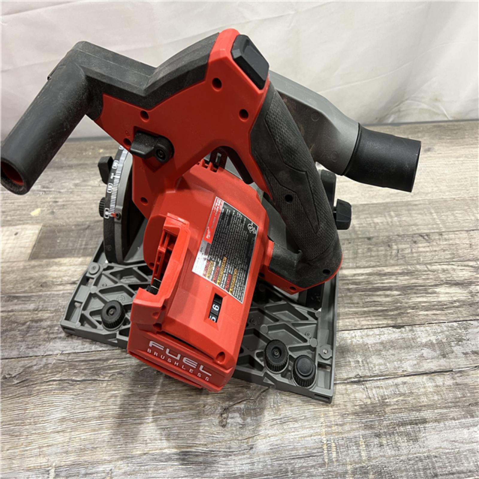 AS-IS Milwaukee M18 FUEL 18V Lithium-Ion Cordless Brushless 6-1/2 in. Plunge Cut Track Saw (Tool-Only)