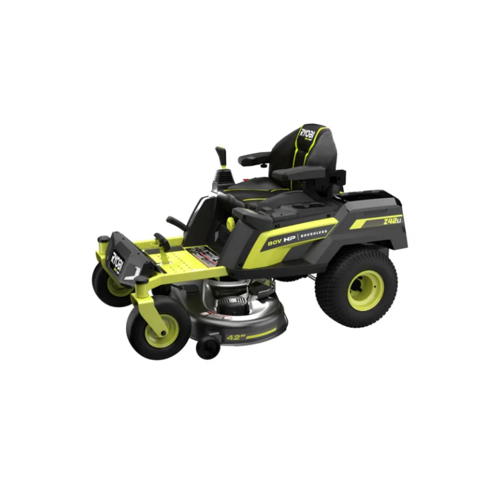 DALLAS LOCATION- RYOBI 80V HP Brushless 42 in. Battery Electric Cordless Zero Turn Riding Mower