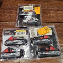 AS-IS Milwaukee M18 18-Volt Lithium-Ion HIGH OUTPUT CP 3.0Ah Battery Pack (2-Pack) (3PACK)